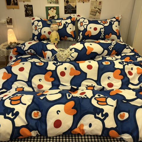 Cartoon Printed Four-piece