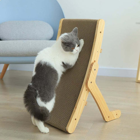 Deformation Cat Bed Vertical Corrugated Paper Grinding Claw Toy Replaceable