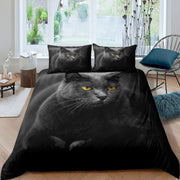 Pet Cat Pattern Bedding Down Quilt Cover